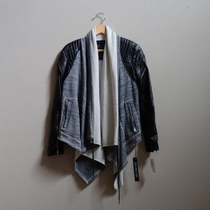 NWT Blank NYC Drape Neck Moto Jacket, Medium
